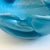 Blue Mid Century Alfredo Barbini Murano Art Glass Bowl - Bullicante Blue With Gold Flecks, Italy For Sale - Image 8 of 9