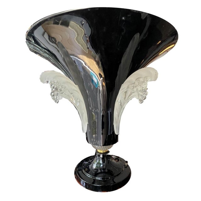 Art Deco Table Lamp from Ezan, 1930 For Sale - Image 4 of 8