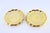 Bread Plates in Gilded Silver with Engraved Plant Motifs, Set of 8 For Sale - Image 5 of 7