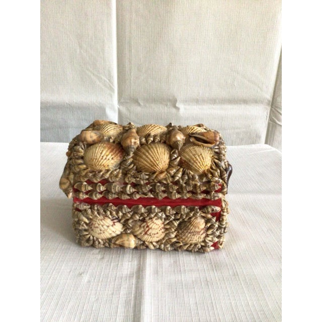 1970s Handmade Domed Top Shell Box For Sale In New York - Image 6 of 11