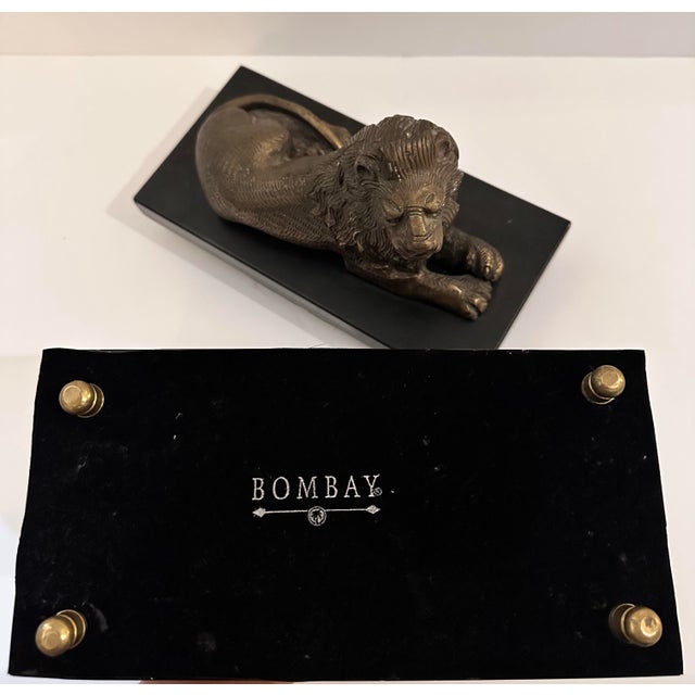 1990s Bombay Lion Bookends, Pair For Sale - Image 10 of 10