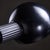 Metal Matte Black Table Lamp with Spherical Hood For Sale - Image 7 of 15