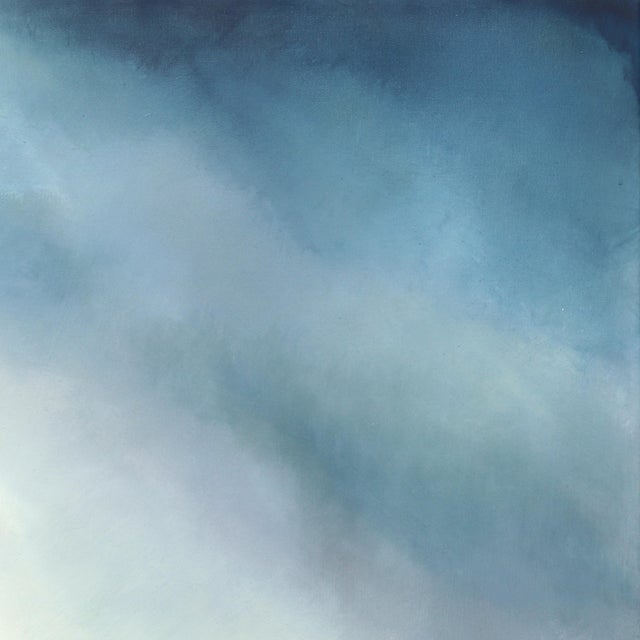 Figurative Sea Meets the Sky - Large Scale Moody Oceanscape Painting on Canvas Original Artwork by Charlotte Elizabeth For Sale - Image 3 of 9