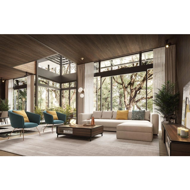 Armchair with Metal Legs For Sale - Image 5 of 6