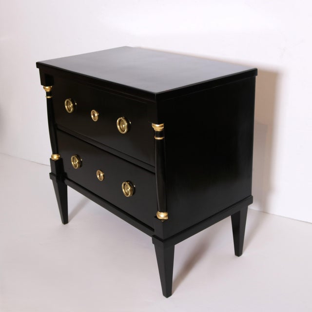 Fine Pair of Ebonized Bedside Chest of Drawers, 19th/20th Century For Sale - Image 10 of 18