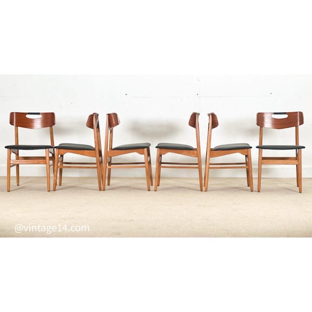 Vintage Chairs in Oak by Bramin, 1960, Set of 6 For Sale - Image 6 of 6