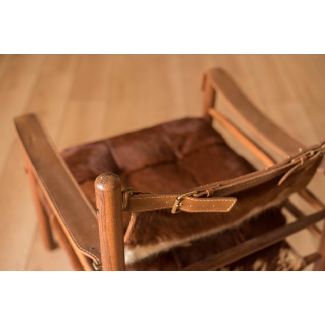 Mid Century Rosewood Sirocco Safari Lounge Chair and Ottoman by Arne Norell For Sale - Image 14 of 18