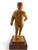 Figurative 1990s Donald Nelsen Modernist Painted Wood Walking Figure Sculpture With Fez For Sale - Image 3 of 18