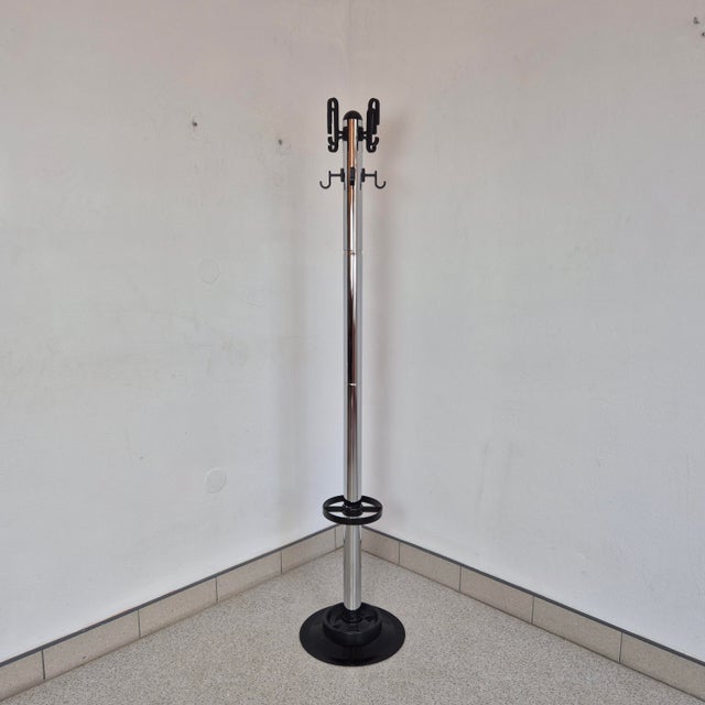 Black Freestanding Coat Rack from Rosconi, Italy, 1970s For Sale - Image 8 of 8