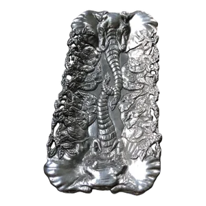 Vintage Arthur Court Aluminum Elephant Serving Tray Circa 1993