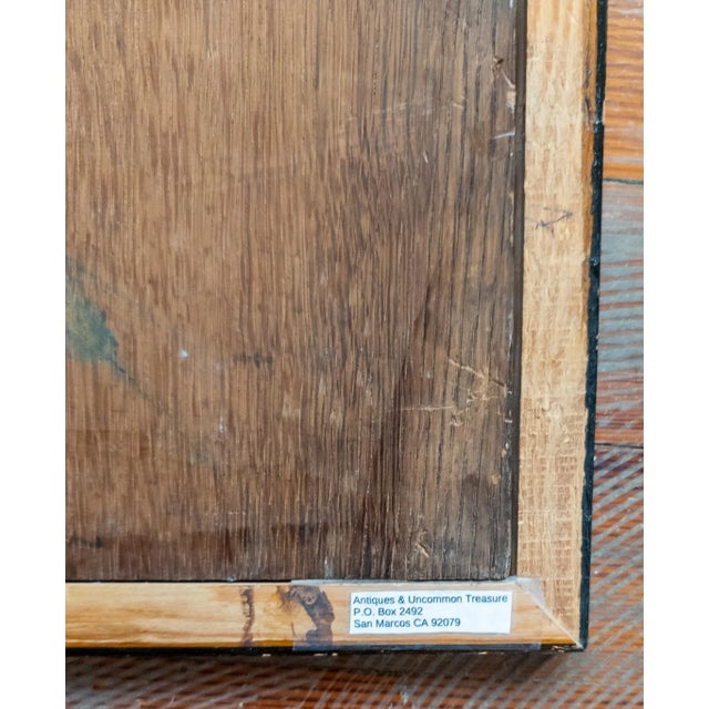 Early 20th Century Oil on Wood Panel Painting of Mother and Child in an Interior Scene For Sale - Image 11 of 12