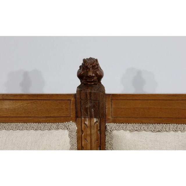Renaissance Style Bench in Walnut, Late 19th Century For Sale - Image 11 of 18