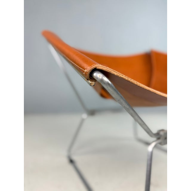 Stunning and rare AP-14 “Anneau” chair, designed by French designer Pierre Paulin in the 1950s and produced by AP Polak....