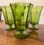Green Mid 20th Century Mid Century Modern Green Octagon Shaped Glasses by Independence Glass Company - Set of 4 For Sale - Image 8 of 10