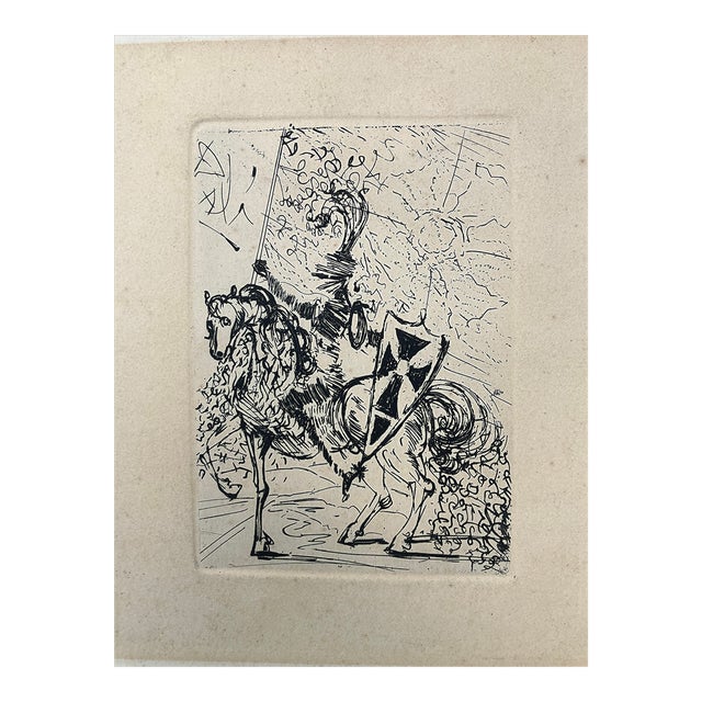 1965 Original Salvador Dali Etching “El Cid” Collectors Guild Ltd. For Sale