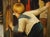 19th Century Oil on Canvas Painting, Children Playing in Winter, Alsace, France For Sale - Image 9 of 16