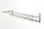 Beautiful aluminum vintage wall coat rack from the 1970s in art deco style with 7 sliding hooks. The coat rack has been...