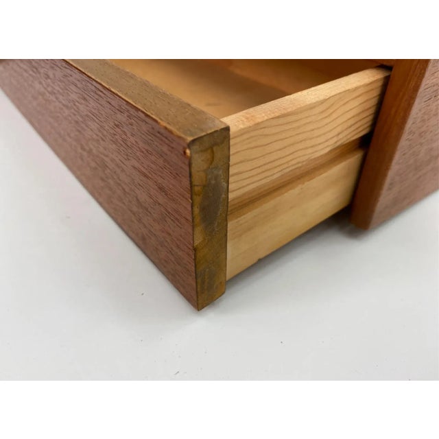 1970s Pair of Teak Wall Mounted Tables, Denmark For Sale - Image 4 of 9