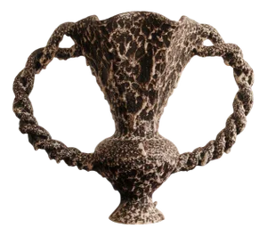 Large Сeramic Vase with Twisted Handles from Vallauris
