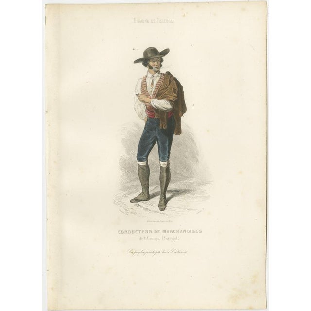 Iberian Costume Engravings, 1850, Engraving For Sale - Image 4 of 15