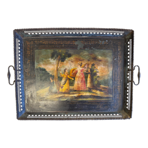 Late 19th Century Antique Toleware Tray