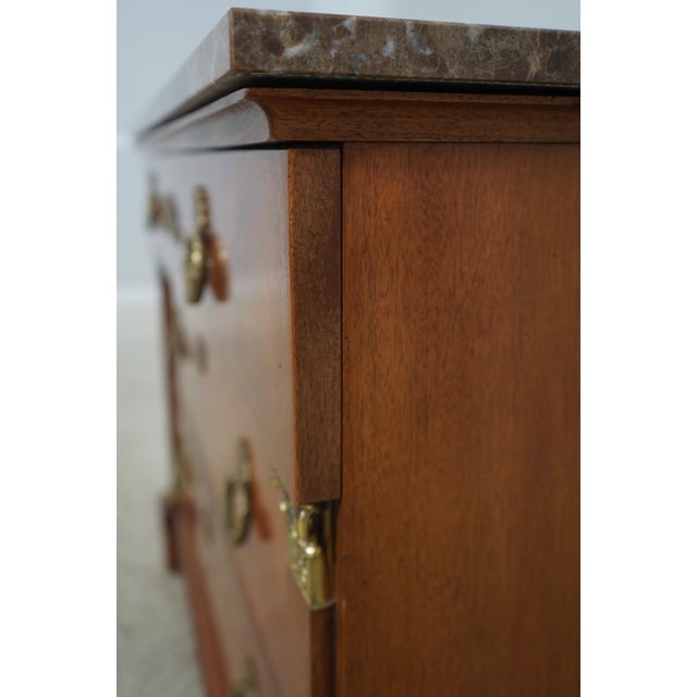 Henredon Historic Natchez Marble Top Chest For Sale - Image 15 of 18