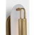Visual Comfort Kelly Wearstler for Visual Comfort Signature Teline 24" Oval Sconce in Antique-Burnished Brass and Matte White For Sale - Image 4 of 8