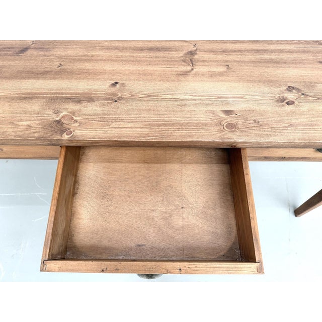 Vintage Farmhouse Table in Beech and Pine, 1950s For Sale - Image 12 of 18