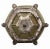 Antique Bronze Ceiling Light With Art Glass For Sale In New York - Image 6 of 7