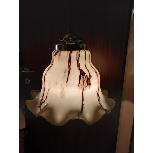 The pendant light is equipped with one E27 socket. Total length approx. 90 cm, lampshade height approx. 40 cm, diameter...