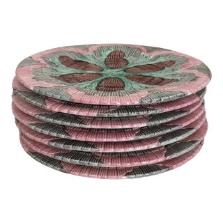 Vintage Etrucian Plates “Shell and Seaweed” For Sale