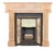 Art Nouveau French Fireplace in Pink Marble For Sale