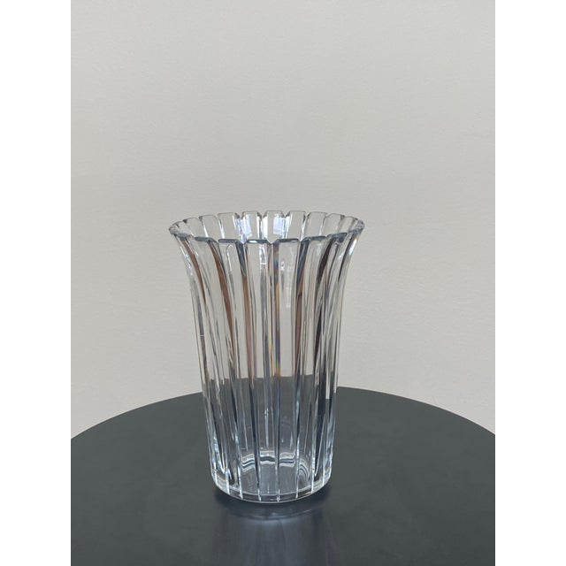 Late 20th Century Tiffany & Co Cut Crystal Vase For Sale In New York - Image 6 of 12