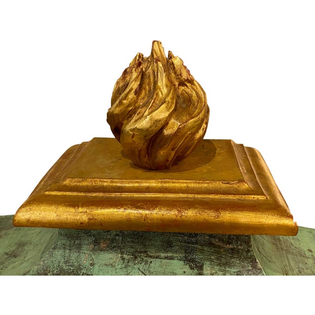 Baroque 19th Century Italian Baroque Style Painted and Parcel Gilt Reliquary For Sale - Image 3 of 6