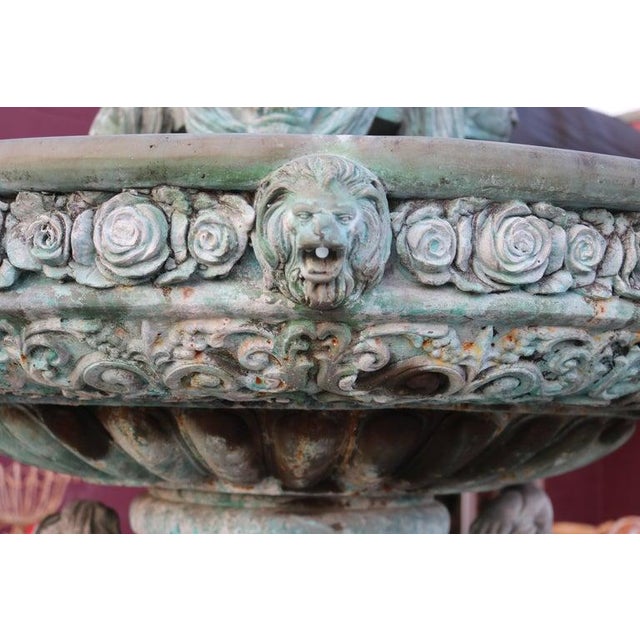 Early 20th Century Monumental Classical Greco-Roman Bronze Garden Fountain Life-Sized Females 20th Century For Sale - Image 5 of 18