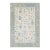 Contemporary Hand-Knotted Floral Oushak Style Wool Rug in Beige For Sale