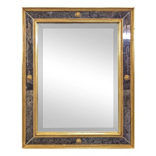 Neoclassical Églomisé Mirror with Two Patinas For Sale