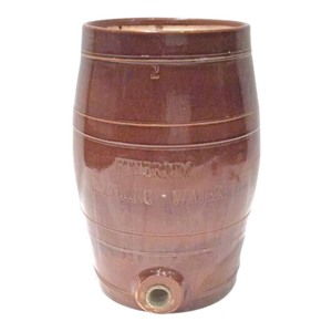 Antique Barrel Cask Liquor Dispenser
