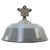Vintage Industrial Cast Iron and Gray Enamel Pendant Light from Industria Rotterdam For Sale - Image 5 of 5