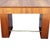 1940s Art Deco Geometric Walnut Dining Table Desk Inspired by Charles Dudouyt For Sale - Image 9 of 12