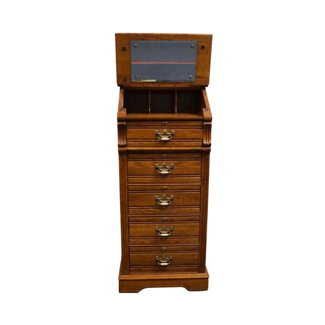 Lexington Furniture Lexington Furniture Recollections Collection Solid Oak Rustic Country French 24" Lingerie Chest 468-310 For Sale - Image 4 of 15