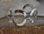 Late 20th Century Late 20th Century Mod Sterling Silver Circle Cuff Bracelet For Sale - Image 5 of 15