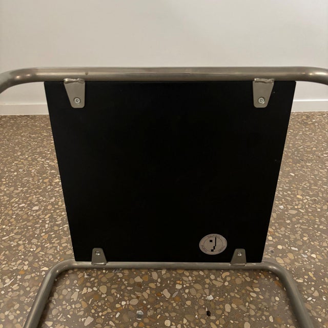 Black Bauhaus C 4-a Side Table by Marcel Breuer for Tecta, 1980s For Sale - Image 8 of 10