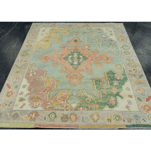 Turkish Oushak Rug 5' x 6'4" #20423 Explore a curated collection of hallway runners, wool rugs, and handmade masterpieces...