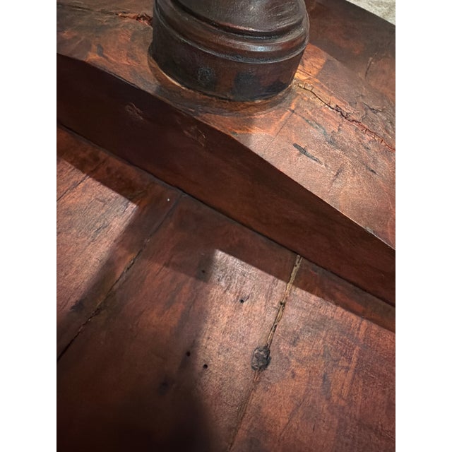 Mid 18th Century 18th Century American Federal Cherry Tripod Candle Stand Table For Sale - Image 5 of 18