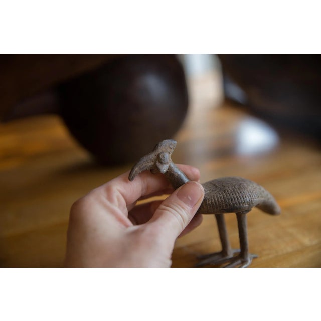 Bronze Vintage African Bronze Kori Bustard Bird For Sale - Image 8 of 10