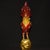 Asian Late 19th Century Cloisonné Enamel Rooster Statue, Gilt Bronze Figure, 2.01kg For Sale - Image 3 of 9