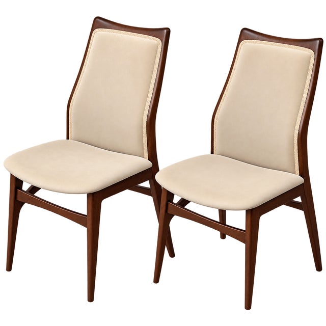 Vintage Dining Chairs by Wilhelm Benze, 1960s, Set of 2 For Sale - Image 11 of 11