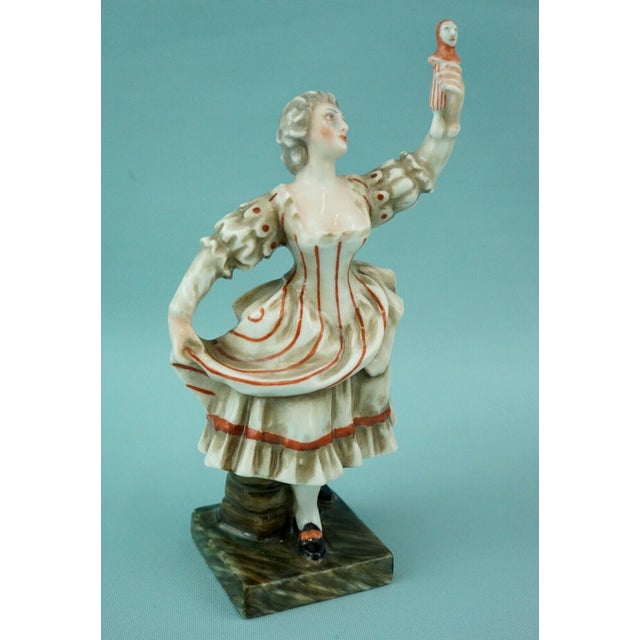 19th Century Rococo Porcelain Masks of Comedy Puppets by Ginori Doccia, Italy, Set of 2 For Sale - Image 8 of 18