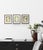 Abstract minimalist acrylic painting on French hand crafted cotton paper. Framed in a gold frame. All works on paper are...